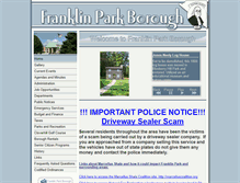 Tablet Screenshot of franklinparkborough.us